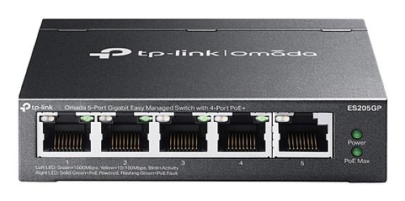 TP-Link Omada, 5-Port Gigabit with 4-Port PoE+, Managed Switch