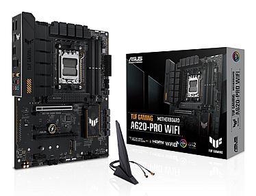 ASUS TUF Gaming A620-PRO WIFI ATX motherboard front view