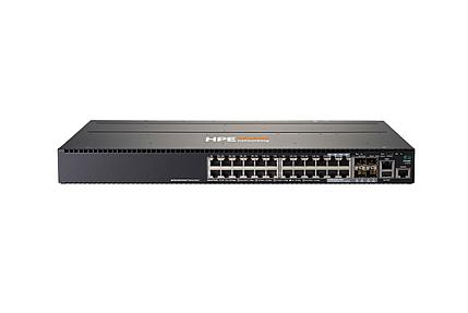 HPE Aruba 2930M Managed Switch with 24G PoE ports and Layer-3 routing for fast office networking