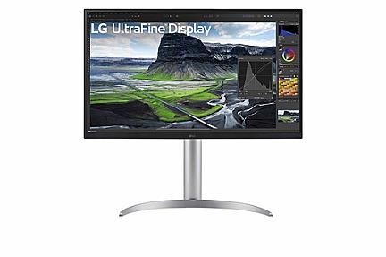 LG 27UQ850V W 27 inch 4K Ultra HD LCD monitor front display view