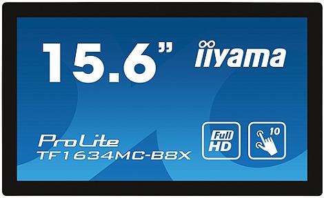 iiyama ProLite TF1634MC-B8X, 1920 x 1080 pixels 25 ms Full HD 15.6" LED Monitor