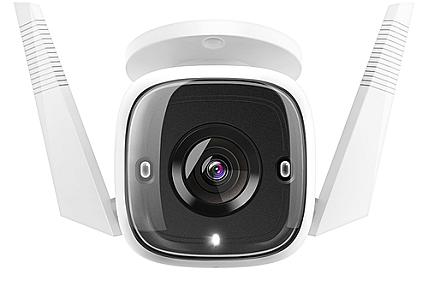 TP-Link Tapo outdoor security WiFi camera photo front view lens and body design