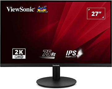ViewSonic VA2708-2K-HD-2 27-inch Quad HD LED monitor with 2560 x 1440 resolution in black