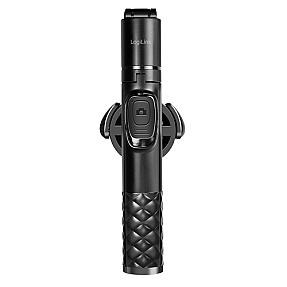 LogiLink BT0069 black Bluetooth selfie stick with built-in stand image