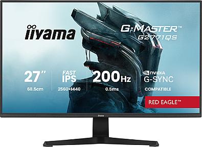 iiyama G-MASTER G2771QS-B1 27-inch Wide Quad HD gaming monitor with 2560 x 1440 resolution in black