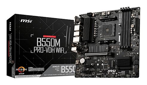 MSI B550M PRO-VDH WIFI Micro ATX AM4 Motherboard