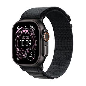Apple Watch Ultra 3 49mm Black Titanium Case with Large Alpine Loop