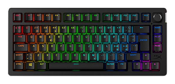 HyperX Alloy Rise 75 Wireless 75% mechanical gaming keyboard with dual wireless