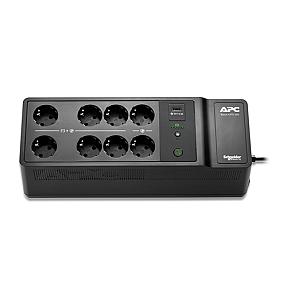 APC 500VA Back-UPS with 8 Schuko outlets and USB charging port