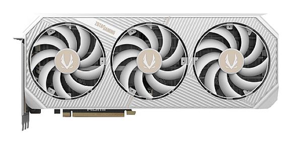 Zotac GeForce RTX 5080 graphics card white edition with triple fans