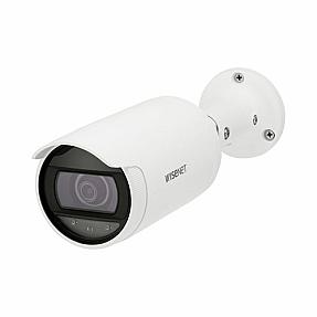 Hanwha AN-OL6012R indoor/outdoor IP security camera with 2 MP HD video, 120 dB dynamic range, PoE, and night vision