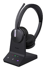 Yealink WH64 wireless headset with dual Teams connectivity in black