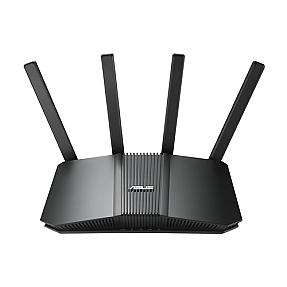 ASUS RT-BE55 dual-band Wi-Fi 7 tabletop router with Ethernet LAN in black