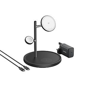 Anker MagGo B25M3211 black wireless charger image top view