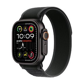 Apple Watch Ultra 2 GPS+Cellular 49mm Black Titanium Case with Black Trail Loop
