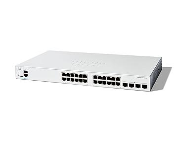 Cisco Catalyst 1200-24T-4X  24 Port GE, 4x10GE SFP+, L2/L3, Managed Smart Switch