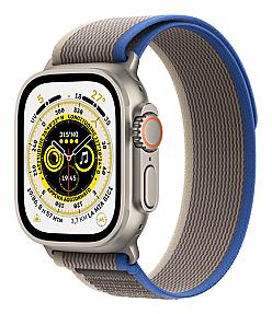 Apple Watch Ultra titanium case with OLED touchscreen and rugged design
