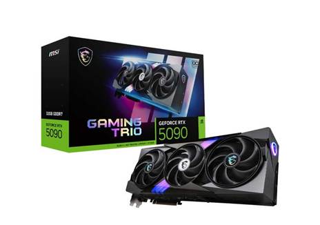 MSI GeForce RTX 5090 Gaming Trio OC 32GB GDDR7 PCI-Express Graphics Card